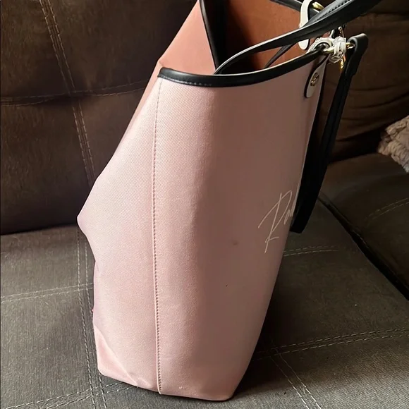 RADLEY LONDON Pink Leather Tote with Metallic Accents - Picture 7 of 7